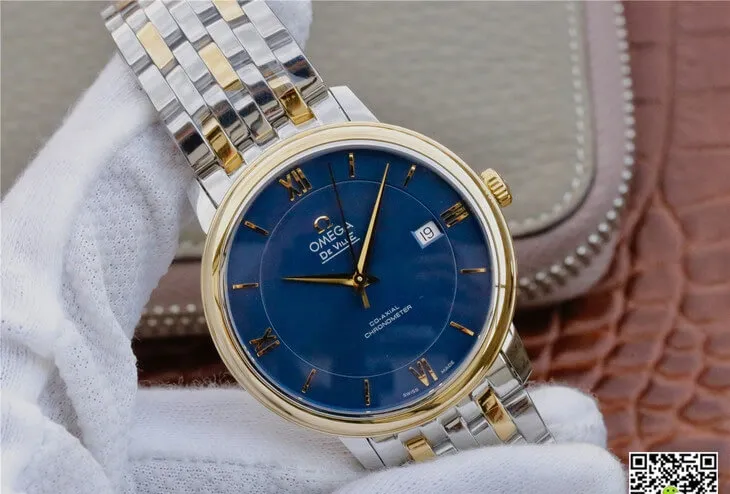 Omega De Ville 424.20.37.20.03.001 TW Factory 1:1 Best Edition Replica Watch Blue Dial
